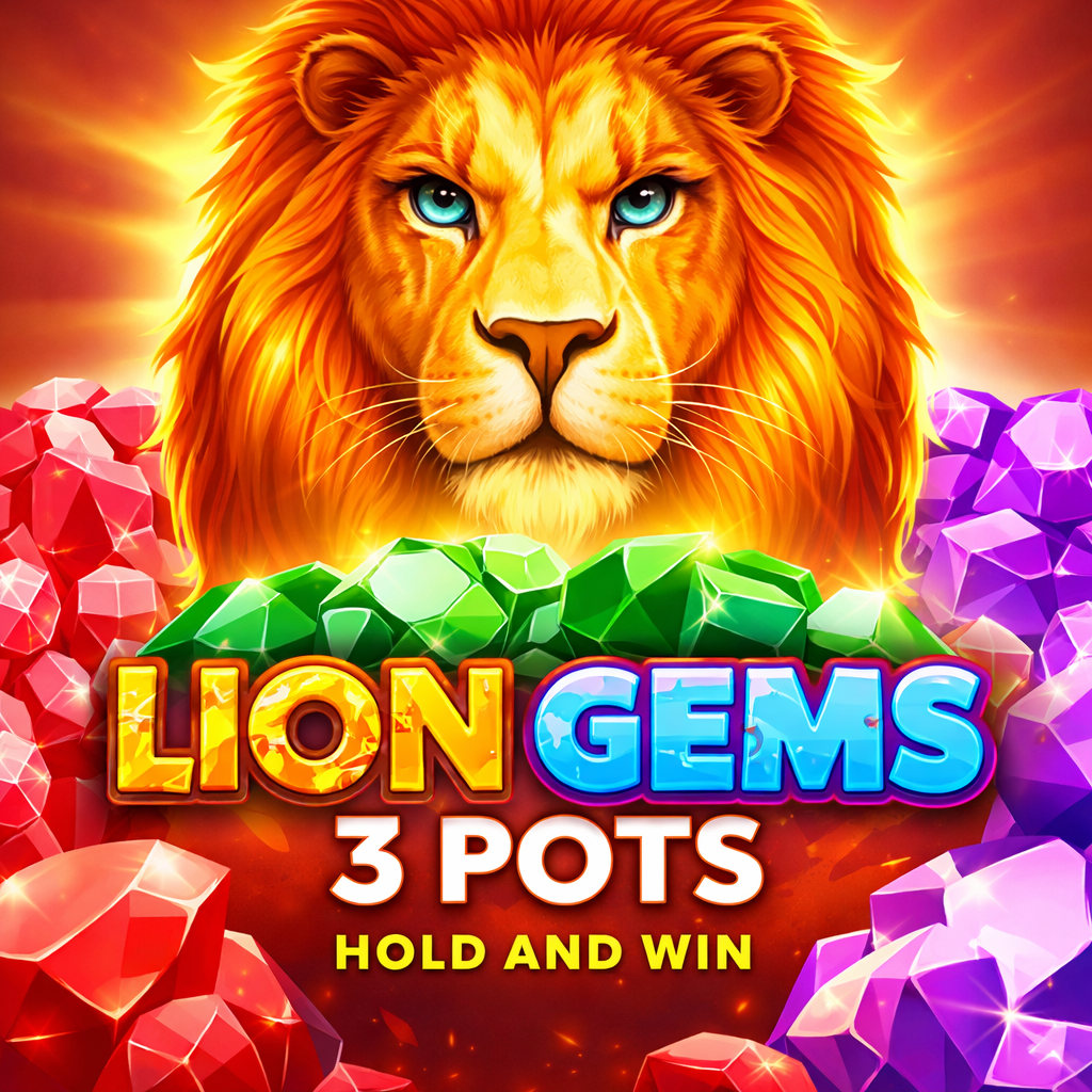 Lion Gems 3 Pots: Hold and Win